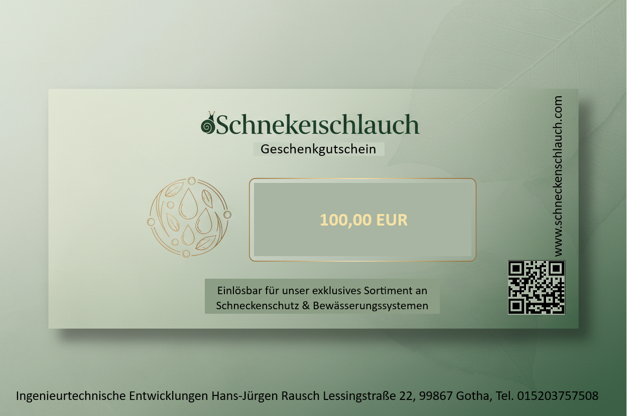 Gutschein für OnlineShop Schneckenschlauch