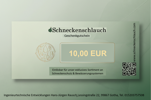 Gutschein für OnlineShop Schneckenschlauch
