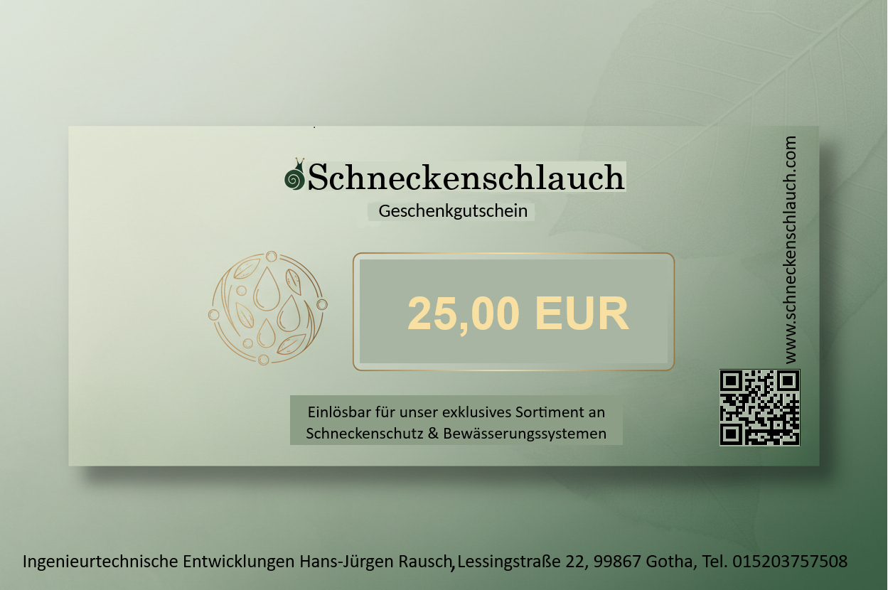 Gutschein für OnlineShop Schneckenschlauch