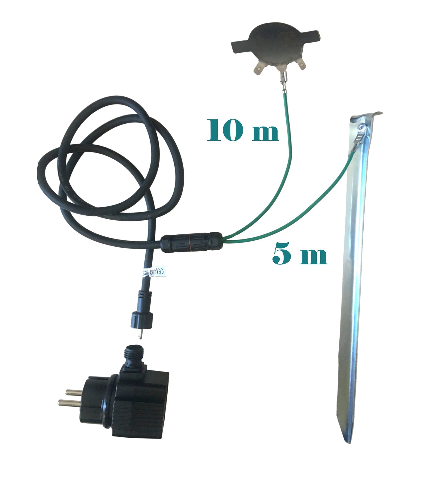 (#1017) Anschlußleitung 2 polig (c.a. 90 cm lang) und 2pol. Klemmdose