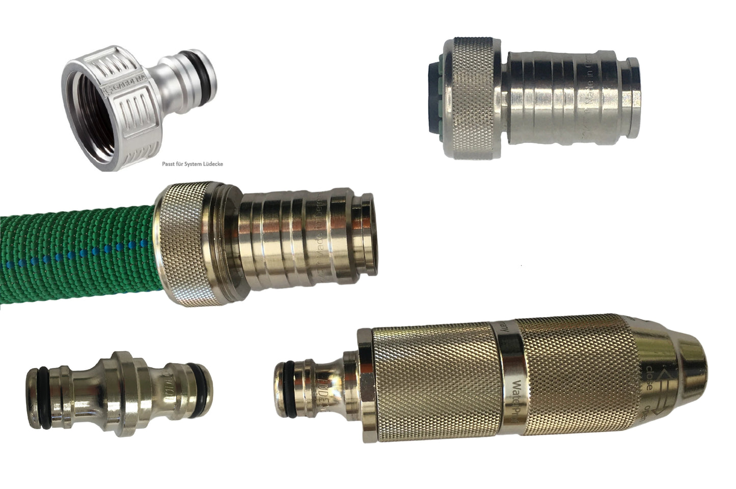 (#2015) Premium Metall-Steckksysteme für 1/2" und 3/4" Schläuche