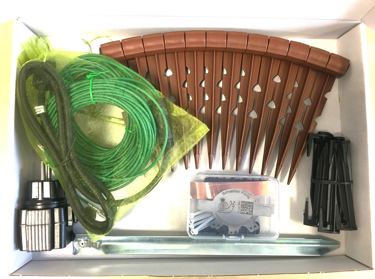 (#1002) Zubehör  Komplett-Set für 5 - 60 m Gewebe-Schneckenschlauch