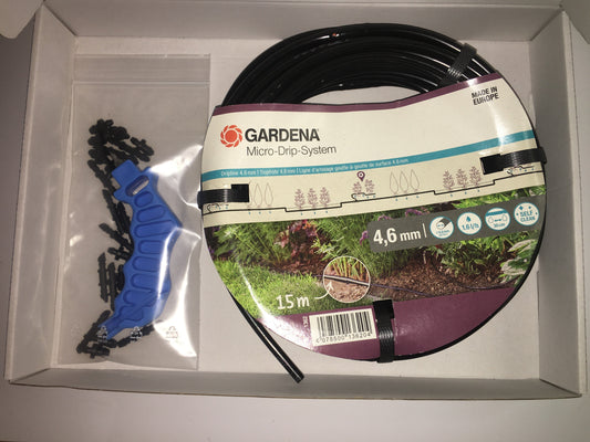 (#1019) Bewässerungs-Set mit Gardena Micro-Drip-System