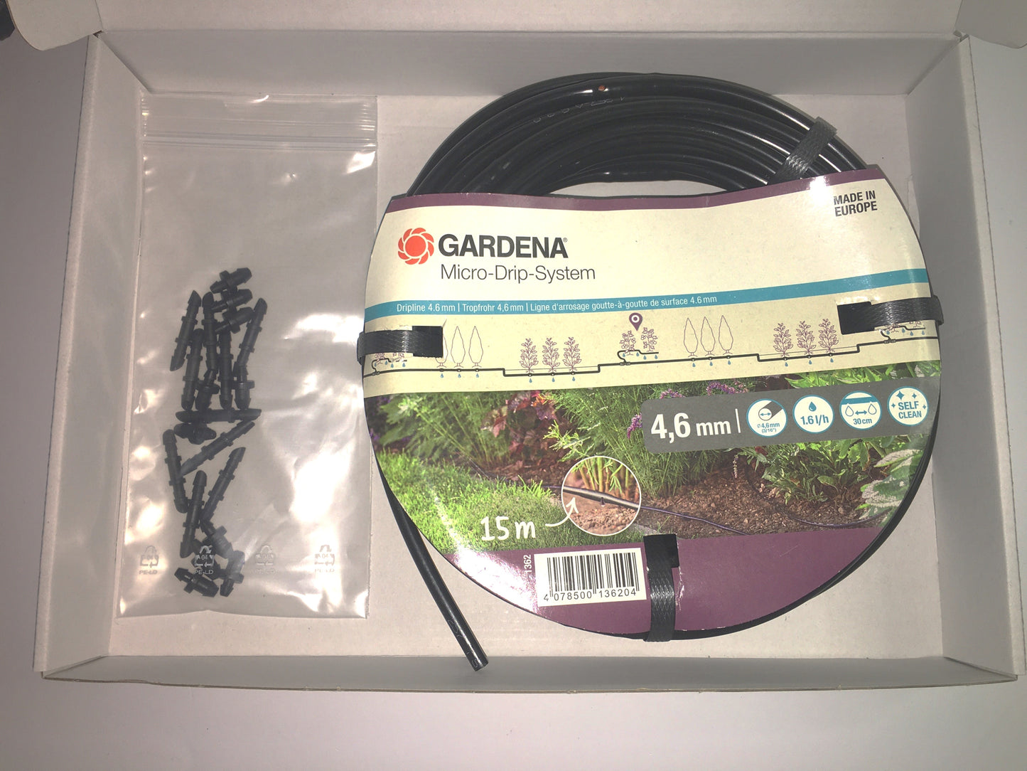 (#1020) Bewässerung-Set mit Gardena Micro-Drip-System ohne Locher