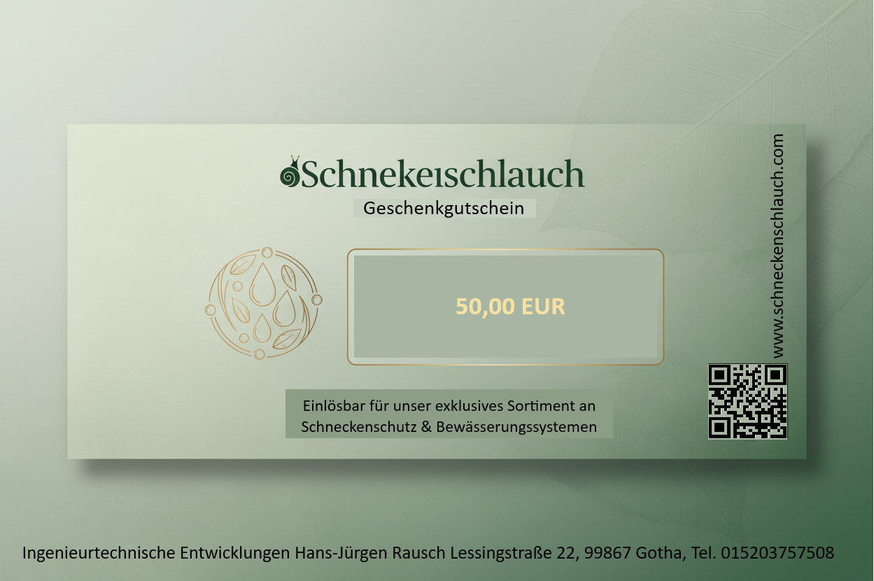 Gutschein für OnlineShop Schneckenschlauch